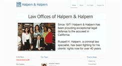 Desktop Screenshot of halpernandhalpern.com
