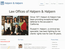 Tablet Screenshot of halpernandhalpern.com